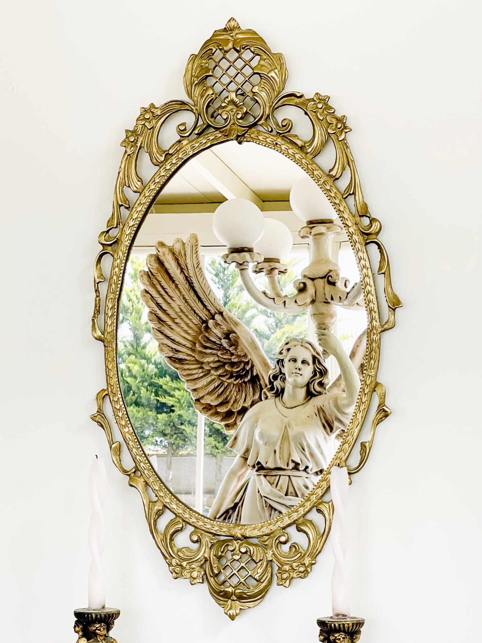 Edwardian Cheval Mirror